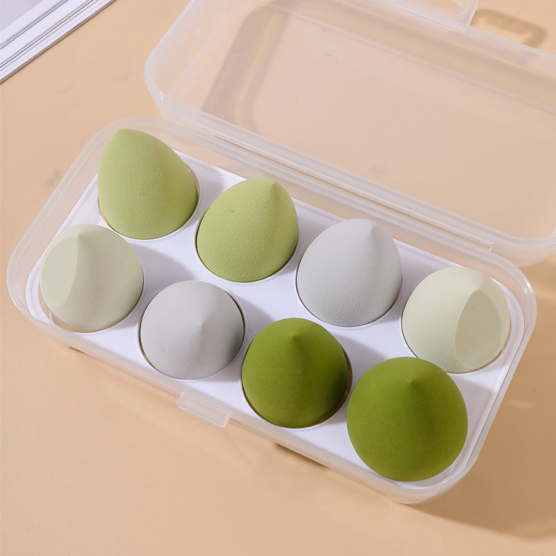 Fluff & Buff Egg Sponges - 8 Makeup Sponges in an Egg Box