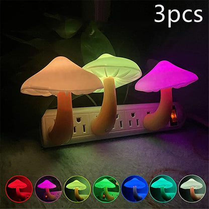 Mushroom Night Lamp-LED Wall Socket Lamp