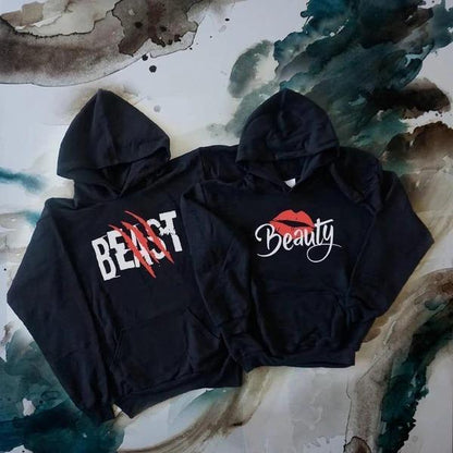 Beauty and the Beast Printed Hoodie