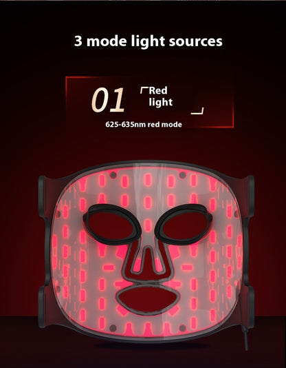 Photon LED/ Infrared Face Mask - scroll down for more information on different light functions and their benefits