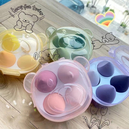 Fluff & Buff Egg Sponges -
4 Blending Egg Sponges in a Box ✨Trendy and stylish ✨ Level up your makeup game