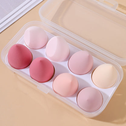 Fluff & Buff Egg Sponges - 8 Makeup Sponges in an Egg Box