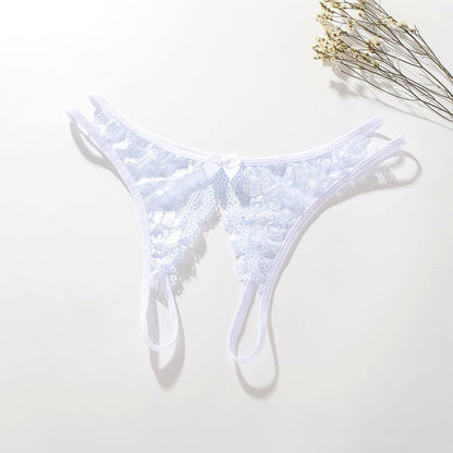 Temptation Thongs - crotchless lace thongs