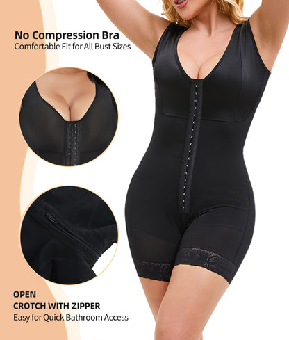 Shapewear-Tummy Control, Post Surgery, Full Body Shaper, Butt Lifter With Zipper