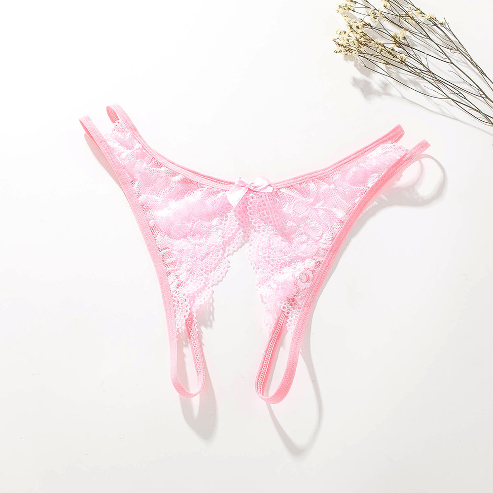 Temptation Thongs - crotchless lace thongs