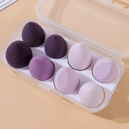 Fluff & Buff Egg Sponges - 8 Makeup Sponges in an Egg Box