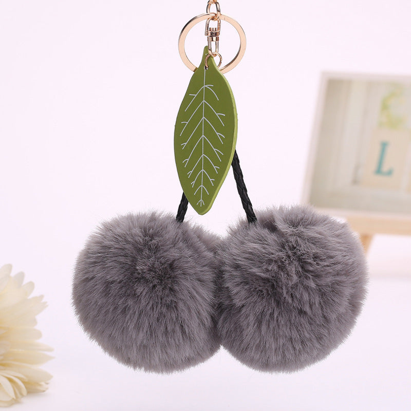 Fluffy Cherry Handbag or Keychain Pendant 🍒