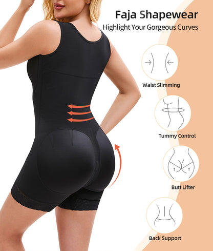 Shapewear-Tummy Control, Post Surgery, Full Body Shaper, Butt Lifter With Zipper