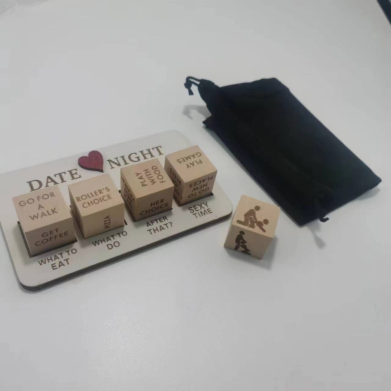 Date Night Wooden Dice Game For Couples - Spice up your date night