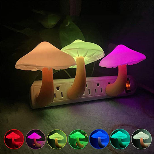 Mushroom Night Lamp-LED Wall Socket Lamp