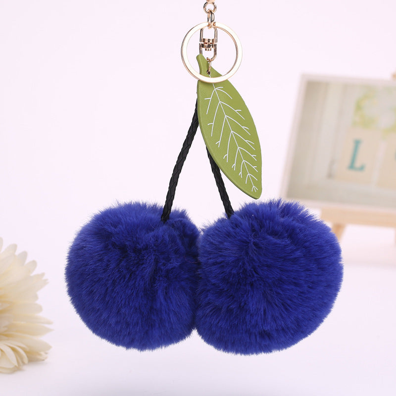 Fluffy Cherry Handbag or Keychain Pendant 🍒