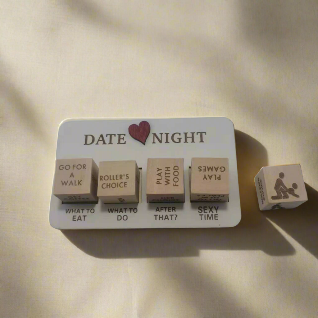 Date Night Wooden Dice Game For Couples - Spice up your date night