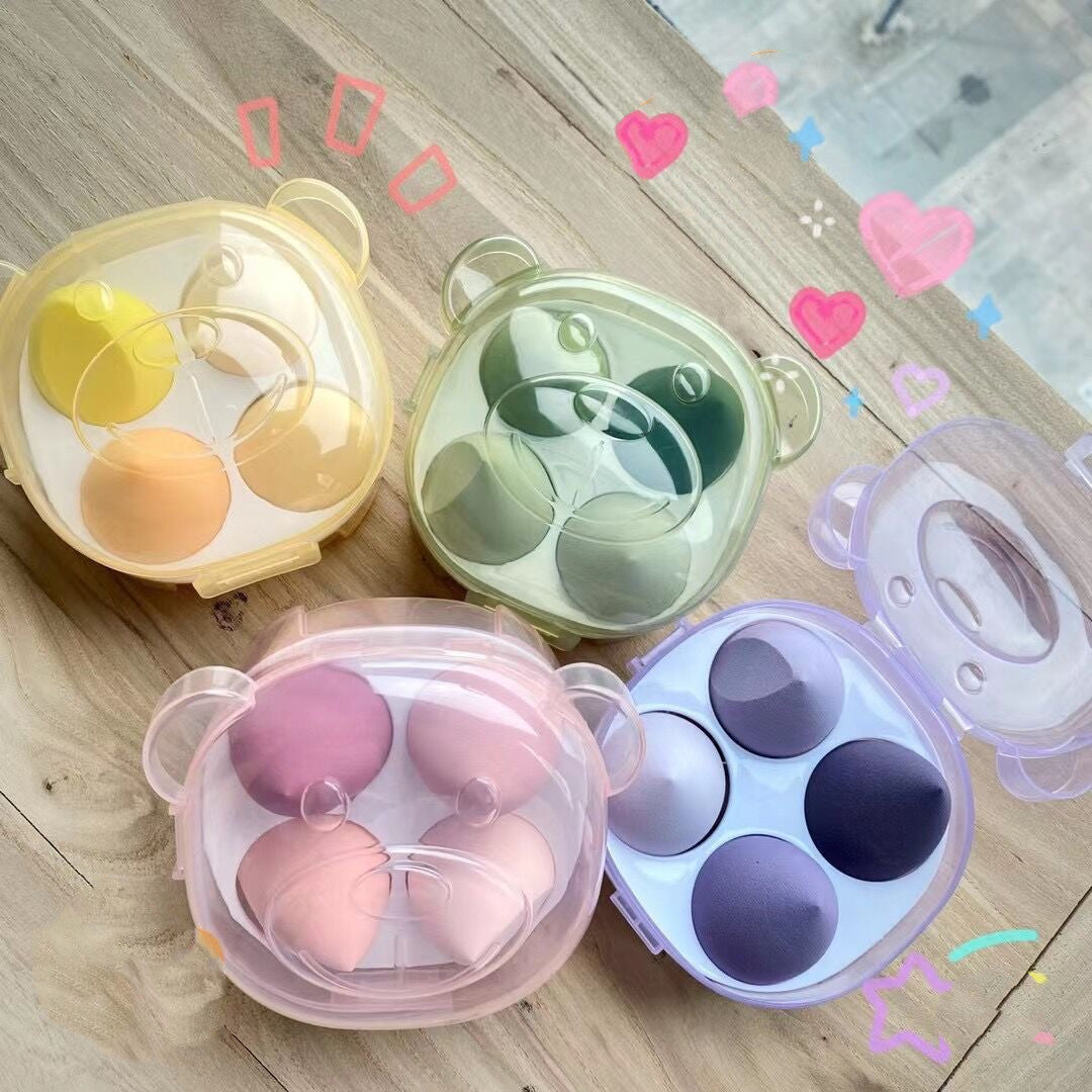 Fluff & Buff Egg Sponges -
4 Blending Egg Sponges in a Box ✨Trendy and stylish ✨ Level up your makeup game