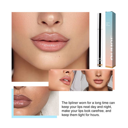 Peel Off Lip Liner-contains hyaluronic acid, tocopherol (vitamin e), and Baichi flower seed oil.